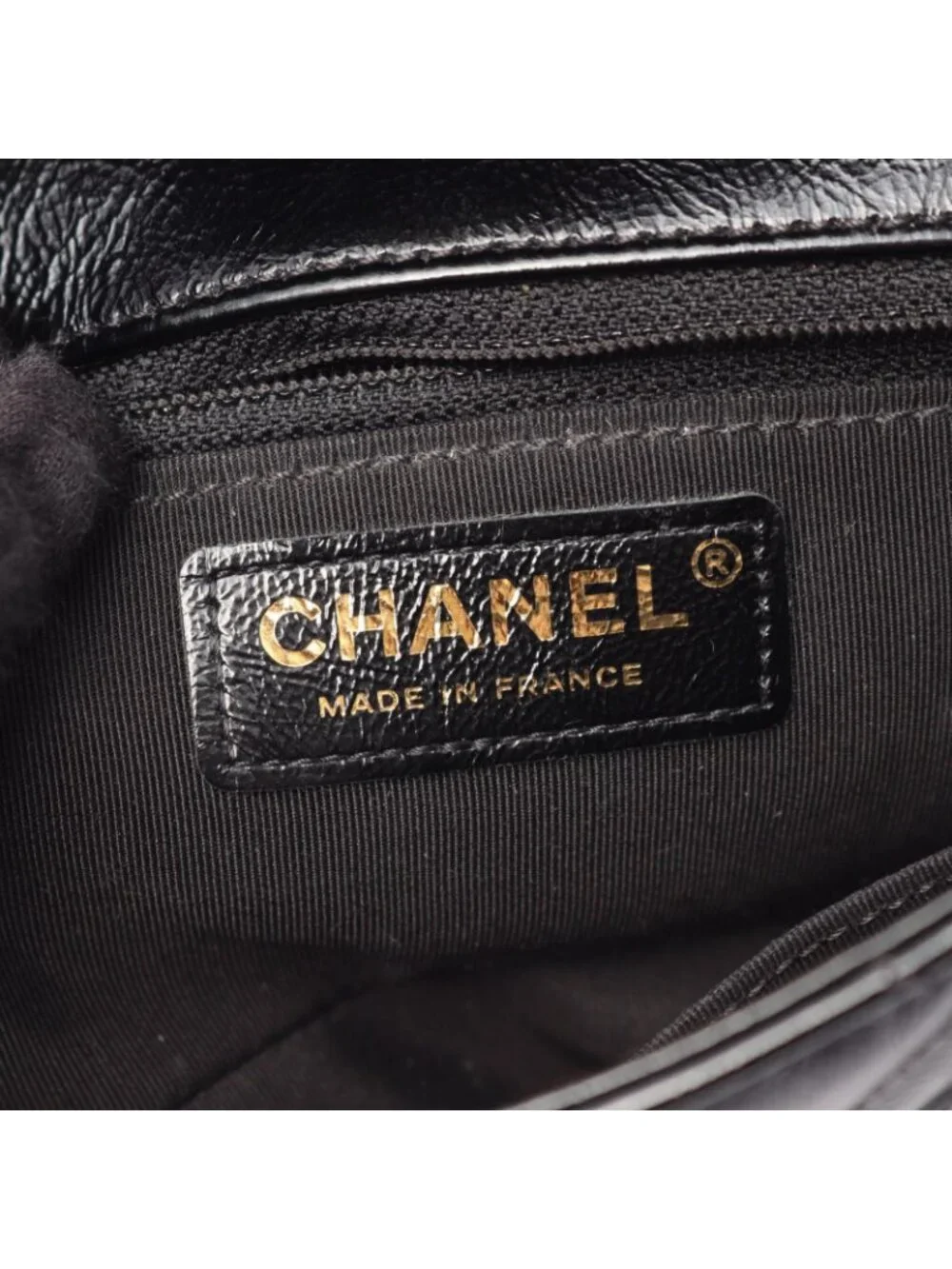 Chanel Shoulder Bag Quilted Black Leather Small Flap Chain